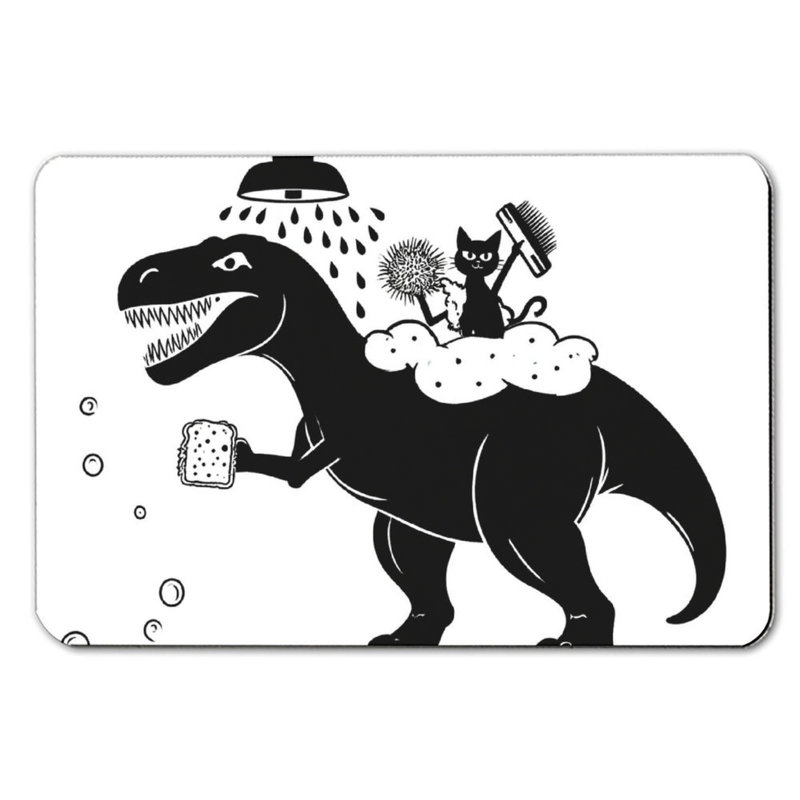 Tapis pour salle de bain Dinosaur Cat 16 "x 24"