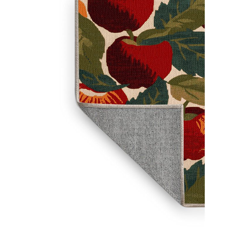 Washable Malay Apple Fruits Area Rug, Rectangle 2' x 3'