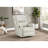 Ivory Upholstered English Arm Recliner Chair