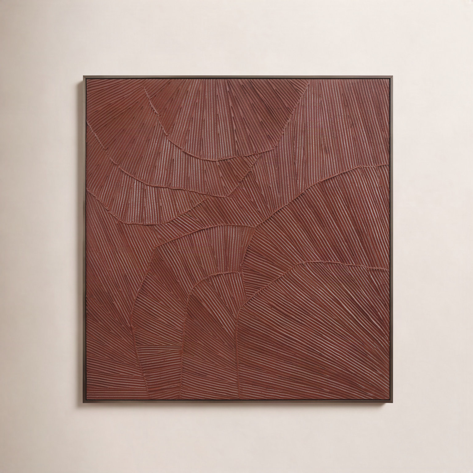 Framed Painting, Maroon