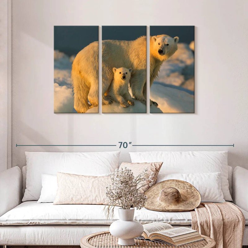 Brampt Nunavut Polar Bears, 36" H x 57" W