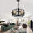 4 - Light Dimmable Drum Chandelier