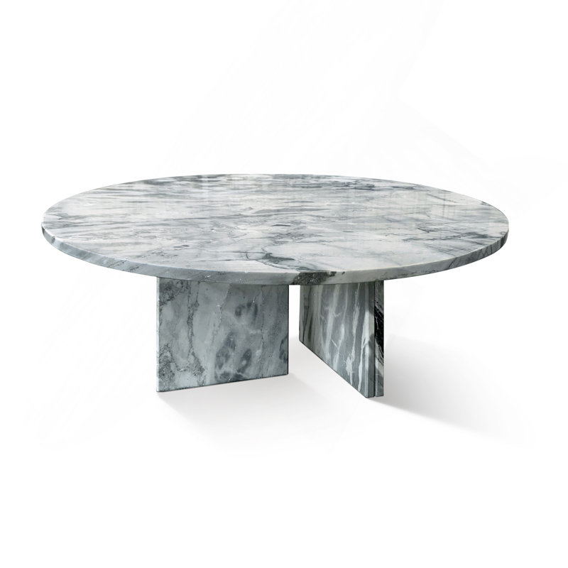 Table basse en marbre naturel gris bleu, petite table, table de salon, pierre naturelle, marbre véritable, marbre véritable, table