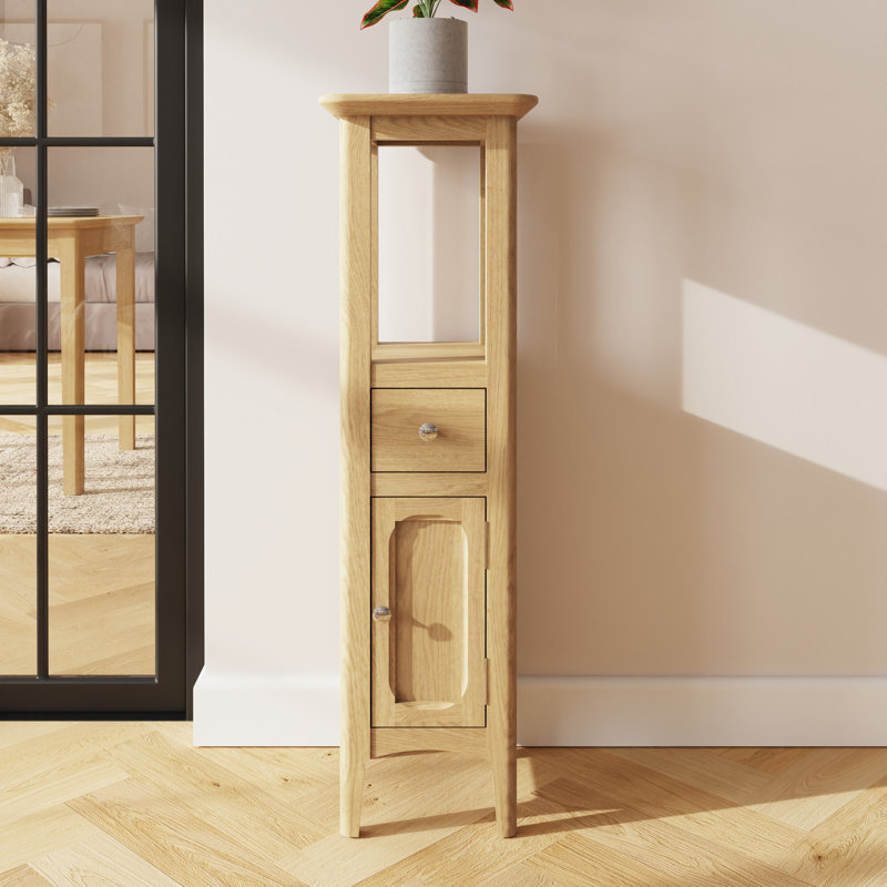 Claiborne Ash Assembled Tower Cabinet