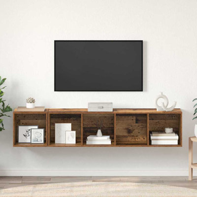 TV Cabinet Set 2 Pcs 37 X 37 X 142.5 Cm