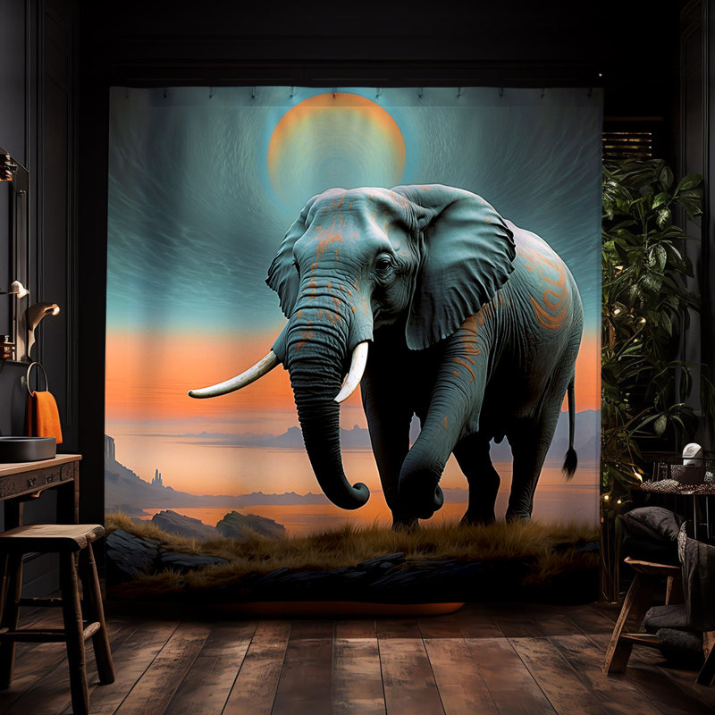 Rideau de douche Echo Elephant