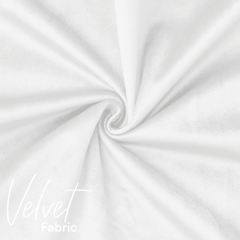 Plain Velvet Cushion Cover-(Pack of 4), Off-White