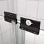Porte de douche à dérivation, porte coulissante, avec verre trempé de 1/4 po et fini noir mat 44 à 48 po x 70 po-119845675