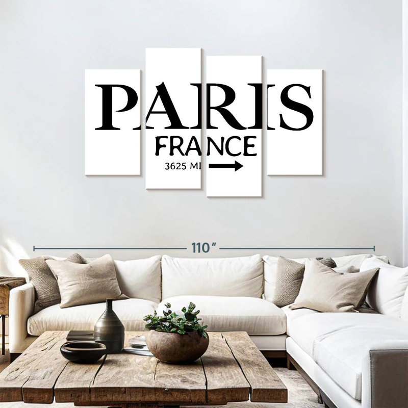 Panneau Keesha Paris, H 48 po x l 75 po