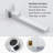 Swiveling Wall Mount Tub Filler Faucet With Handheld Shower-122690042