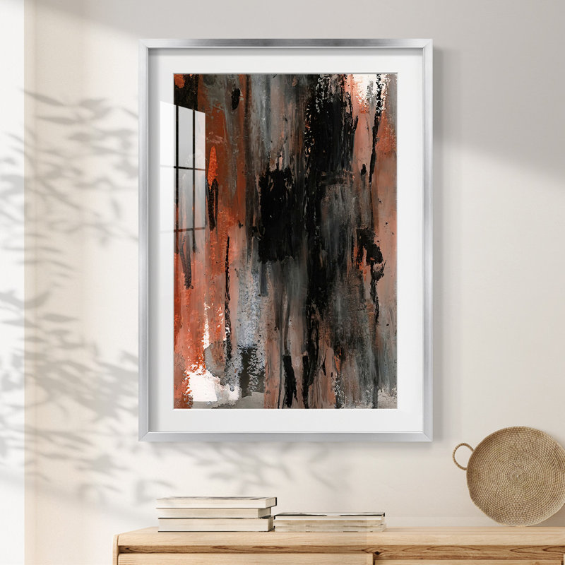 «LoftPastelV III», reproduction encadrée, H 28,5 po x l 20,5 po, Argent argent