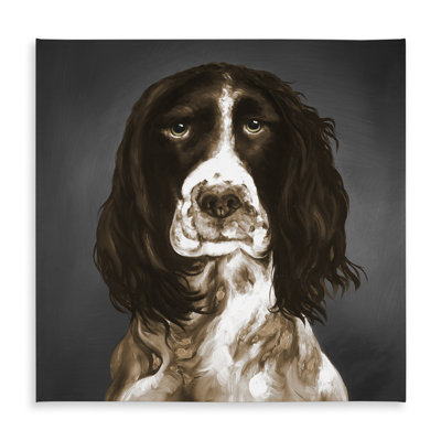 Contemporary Brown English Springer Spaniel Tablecloth | Home Decor