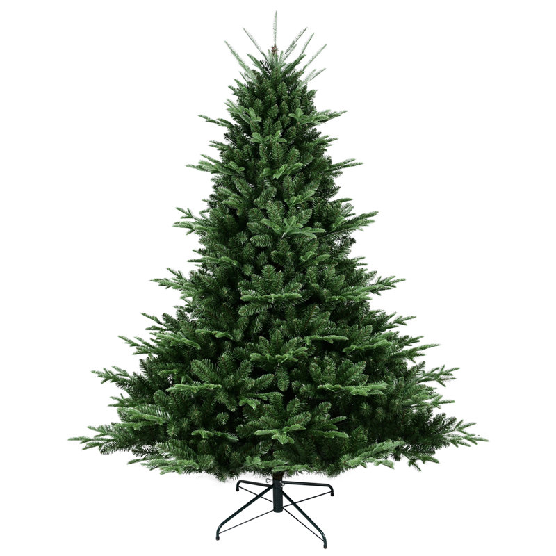 Full-Shaped 9FT Christmas Tree with 3451 Tips – PE/PVC Mixed Needles, Wide Base for Large Spaces, Hinged Structure for Easy Setup, Metal Stand for Strong Support*