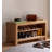 Natural-coloured rectangular solid wood low shoe cabinet-1573660880