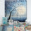 «Blue Forest Tranquility In Winter II», art mural fruits