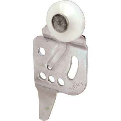 Rouleau de porte de placard avant avec décalage de 1/4 po et roue en nylon de 3/4 po (paquet de 2)