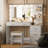 Freman Vanity Table Set, Makeup Vanity Desk with Lights and Mirror, Dressing Table-1999679359