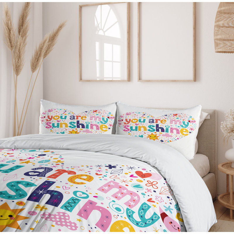 Ensemble de housse de couette Quotes Citation, Très grand
