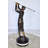 Evyonne Golfer In Action Bronze Statue Mounted on Marble Size: 11" x 5" x 23"H