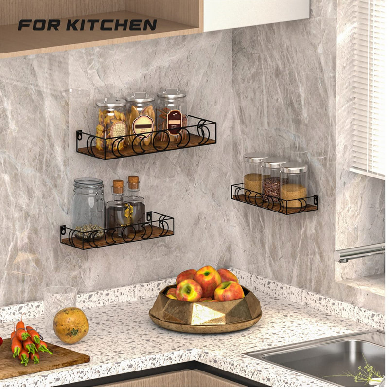 Raysa Floating Shelf, Black