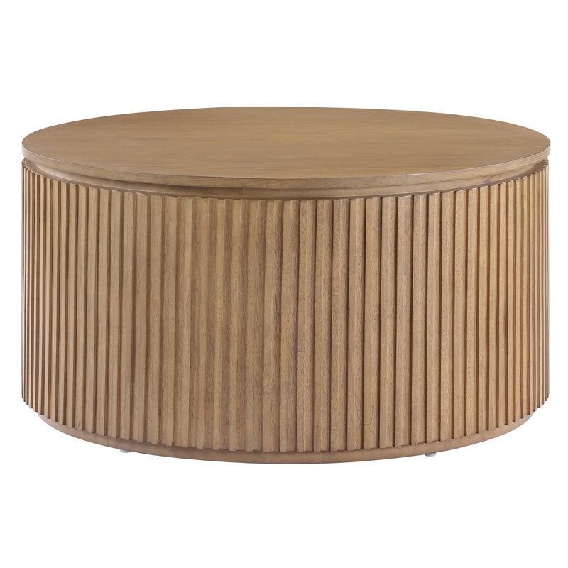 Table basse à roulettes Barry, Plateau brun / base brune