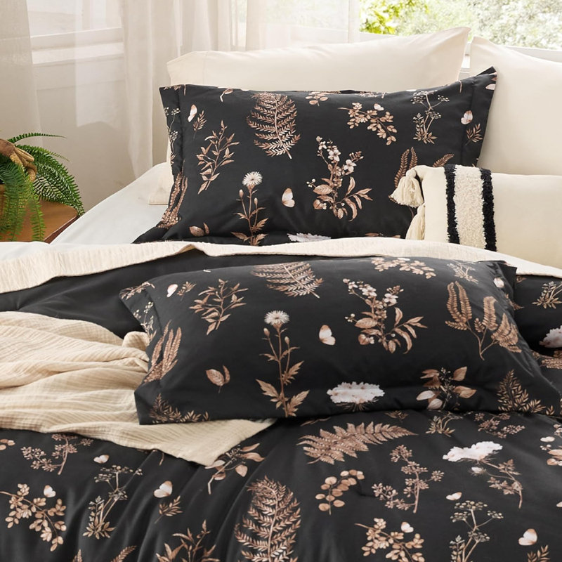 Ensemble d'édredon Literie Gauze Boho Bedding, Édredon simple + 2 taies décoratives