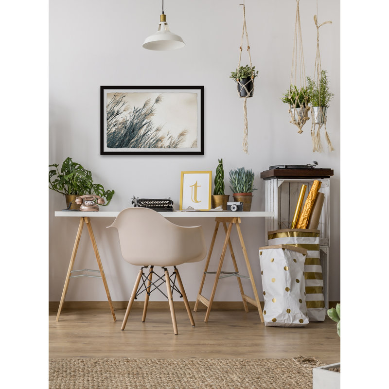 Feathered Leaves - Single Picture Frame Painting, 61 cm H x 91 cm W
