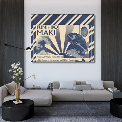 "Fumihiko Maki, March 3, 8;00 P.M. … Ucla School of Architecture and Urban Planning" by  Coy Howard - Gallery Wrap Canvas Wall Art