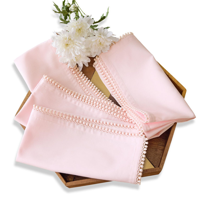 Maddie - Cotton Linen Dinner Napkins, Navy