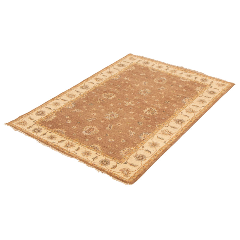 Tapis brun torsadé Chobi 4 pi 11 po x 6 pi 11 po
