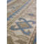 Tapis unique beige, pistache et bleu clair de 4 pi 10 po x 7 pi 8 po Nigde