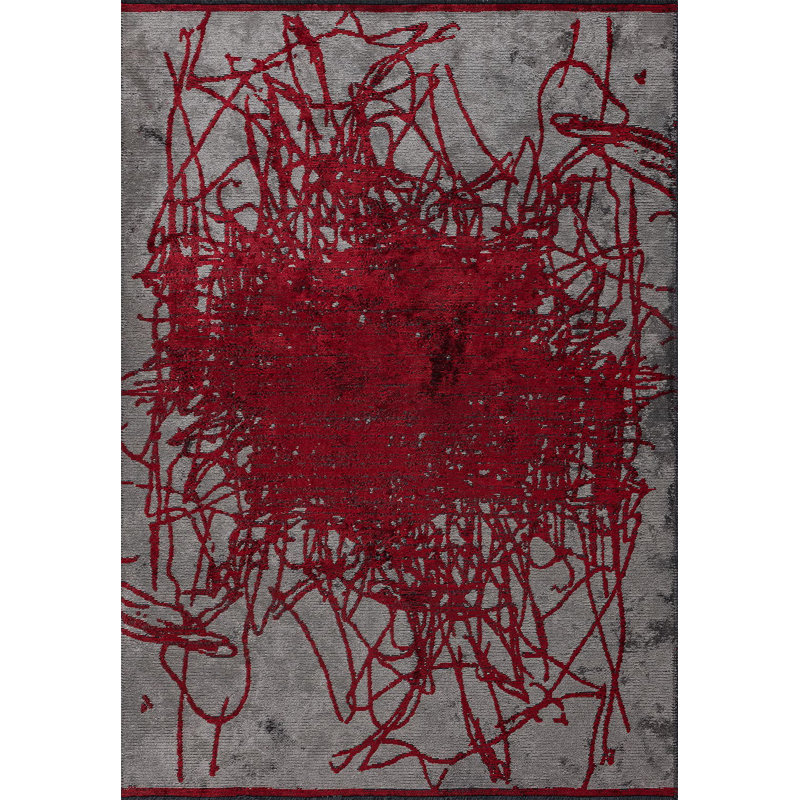 Rapture Abstract Area Rug, Square 9'