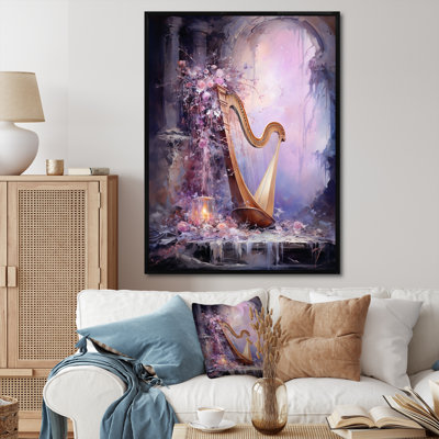 Lyre Lore Mythical Mauve sur toile