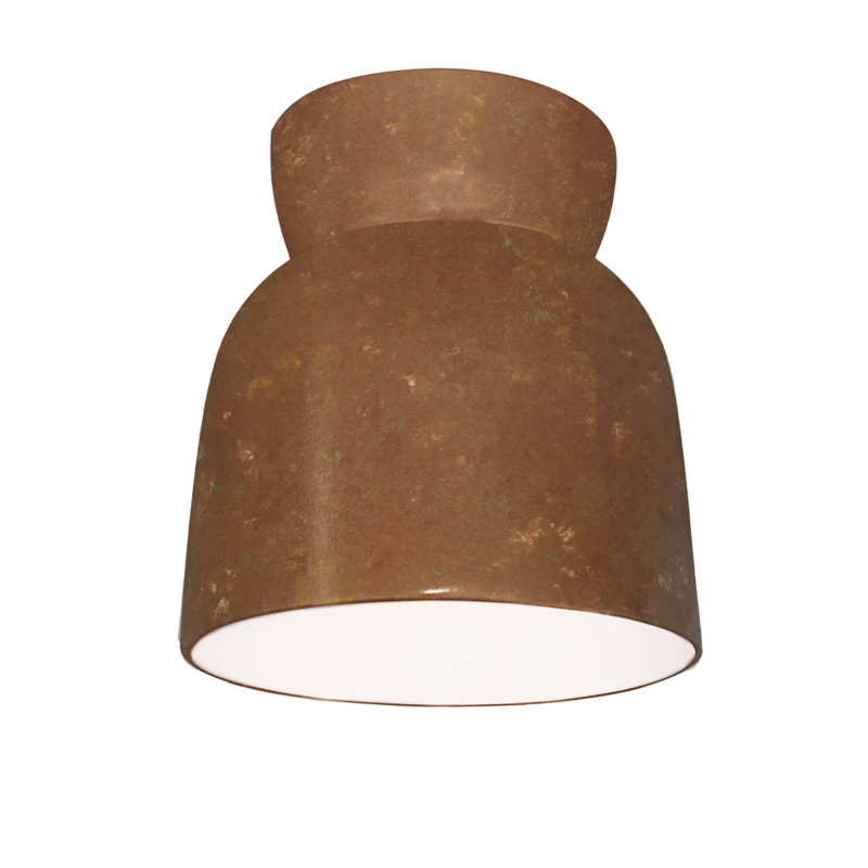 Logan Radiance - Hourglass Flush-Mount, Rust Patina, LED (Integrated)