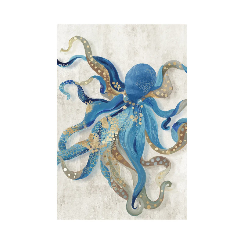 Blue Octopus- Gallery-Wrapped Canvas Giclée
