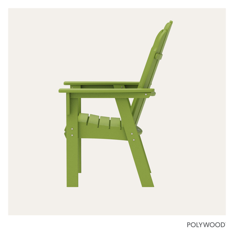 Chaise Adirondack POLYWOOD Vineyard Curveback, Limette