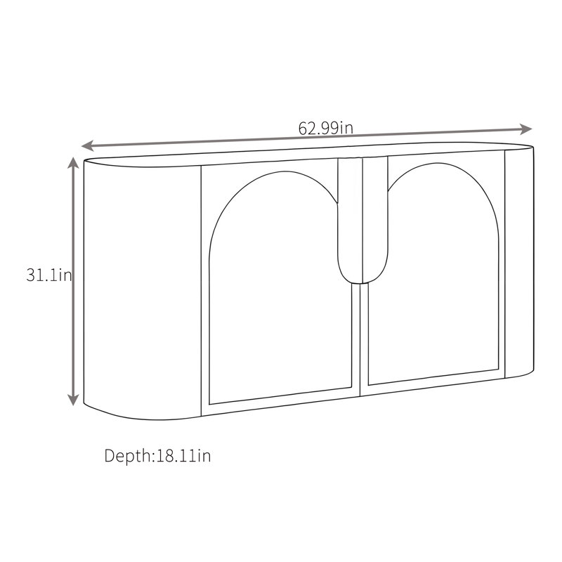 Simple Cream Style Sideboard