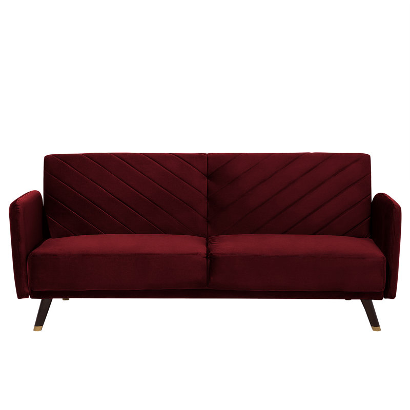 Sinead 3 Seater Velvet Sleeper, Red