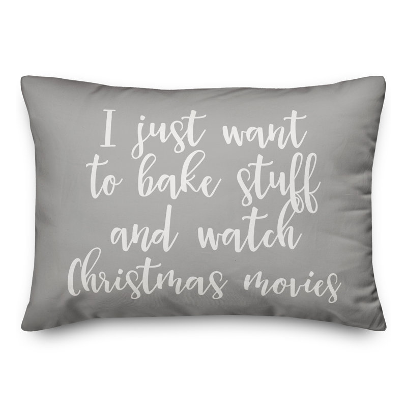 Reversible Throw Pillow, Gray