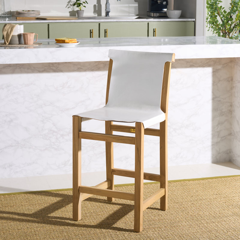 Tabouret de comptoir Cappella, Blanc