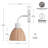 Aliyaha Aluminum Armed Sconce