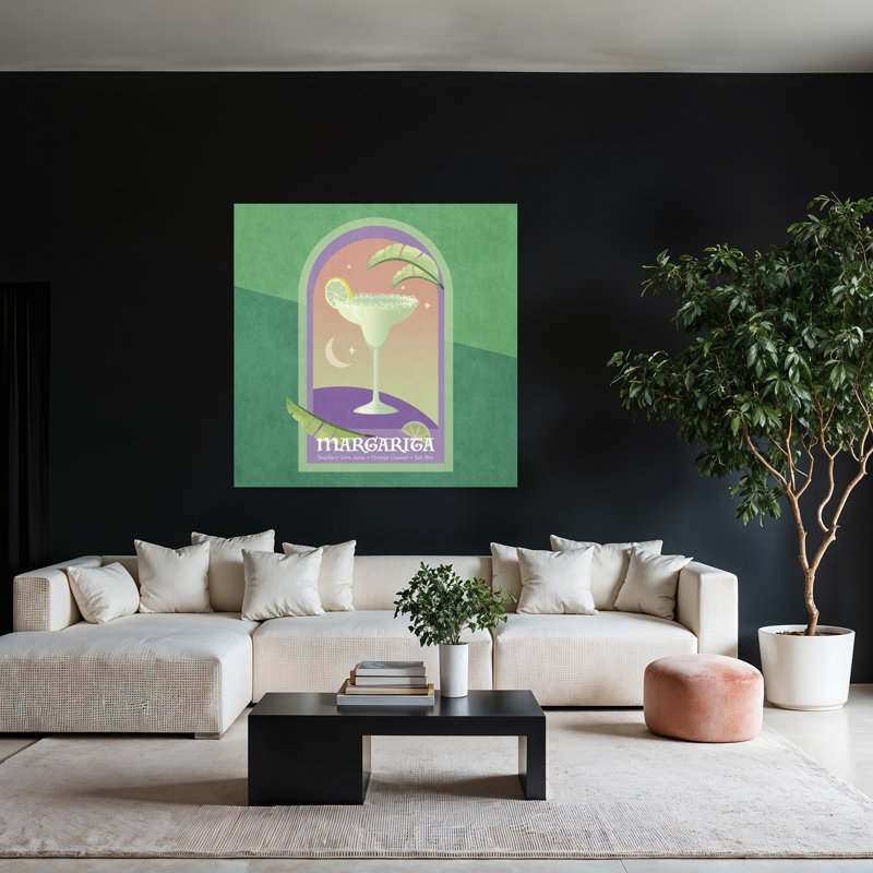 «Margarita Dreams», art rétro rétro paysage naturel, H 48 po x l 48 po
