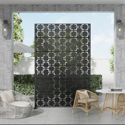 6 ft. H x 4 ft. W Metal Privacy Screen by MAYEERTY