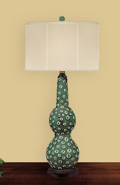 Lampe de table 32" marble points
