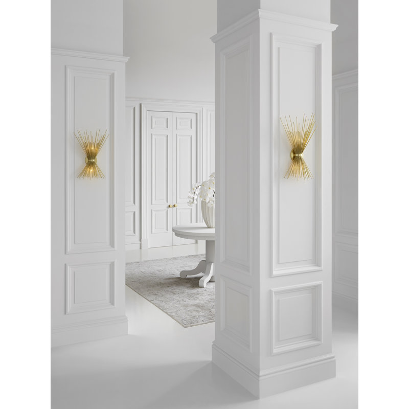 Kelly Wearstler Strada Small Sconce, Burnished Silver Leaf