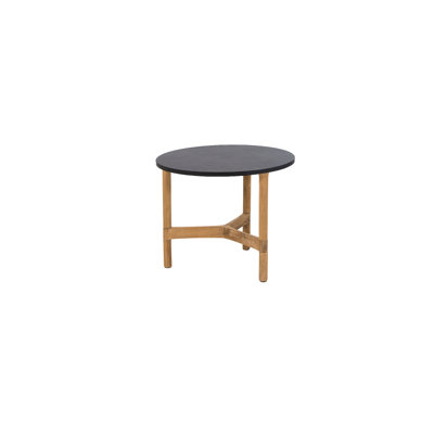 Round Teak Outdoor Coffee Table , 17.8'' in. W 17.8'' in. D
