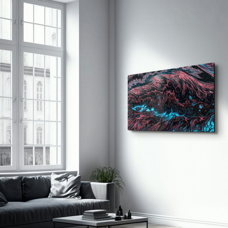 Peinture décorative en verre trempé