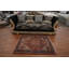 Tapis persan teinture végétale antique pré-1900 4 x 4