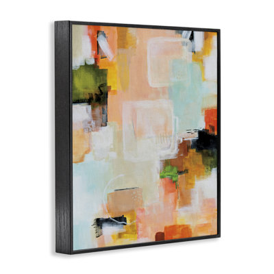 Giclée abstraite encadrée «Deconstructed Love», conception par Katherine Irvin