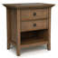 Amherst - Table de chevet - Brun rustique naturel vieilli-932430895